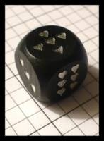 Dice : Dice - 6D - Black with haert shaped Pips - Ebay Jan 2012